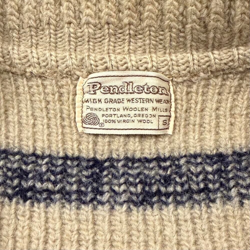 VTG Women's Pendleton High Grade Western Wear full-zip chunky knit Sweater - Picture 7 of 8